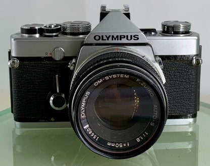 Olympus OM-1 MD 35mm SLR Film Camera &  Olympus ZUIKO  50mm f1.8 Lens- TESTED3561