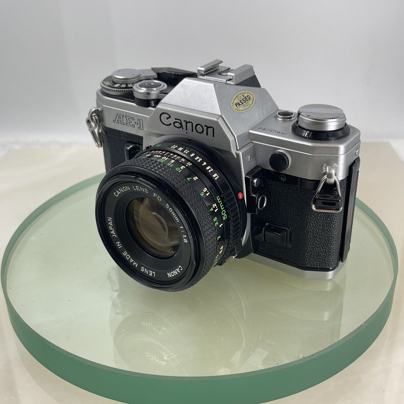 Canon AE-1  35mm SLR Film Manual Camera + Canon 50mm F/1.8 FD Lens Like A-1 #7432