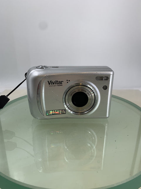 Vivitar Vivicam T324N 12.1MP Compact Digital Camera Silver No Card Tested