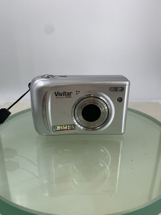 Vivitar Vivicam T324N 12.1MP Compact Digital Camera SILVER NO CARD TESTED - 8190