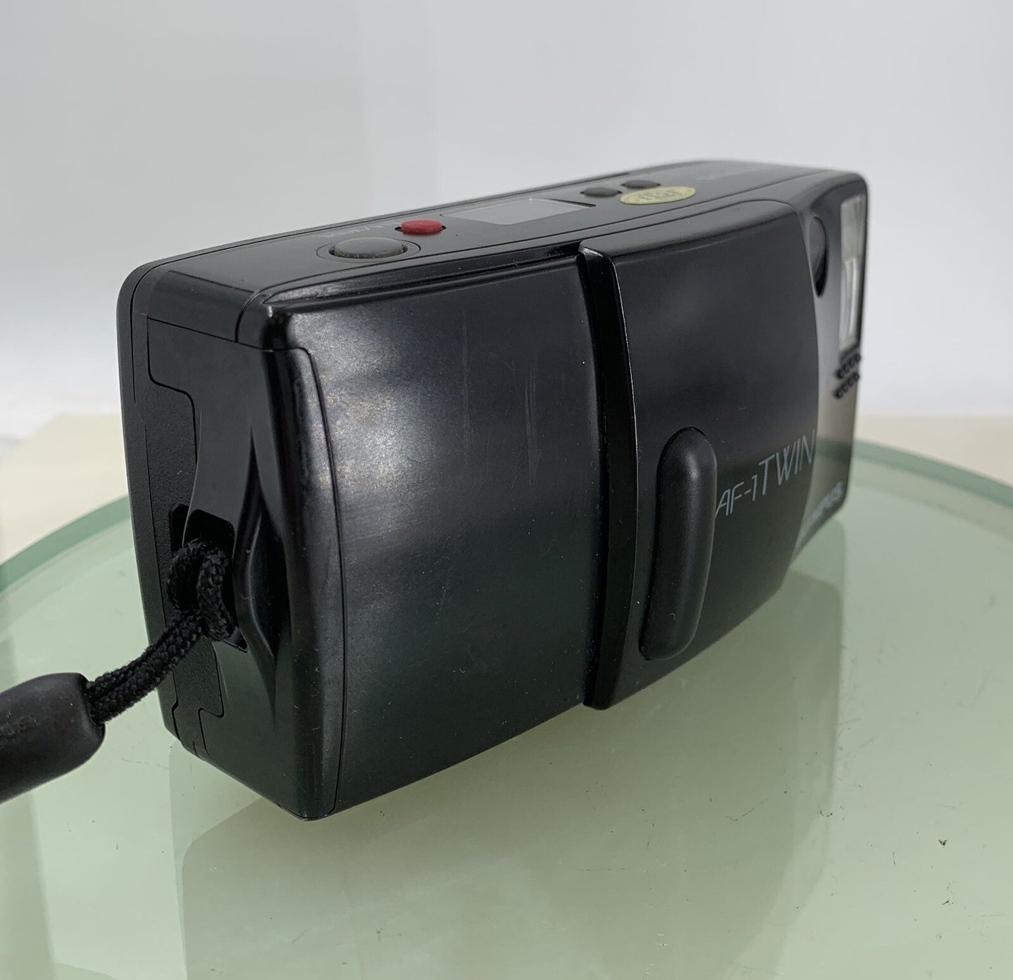 Olympus AF-1 TWIN BLACK POINT AND SHOOT FILM CAMERA 35MM 70MM LENS TESTED - 8341
