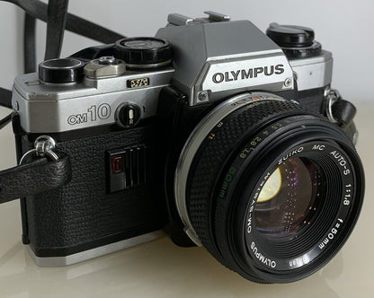 SERVICED Olympus OM10 35mm Film SLR Manual Camera + Olympus 50mm f/1:1.8 MC #1270