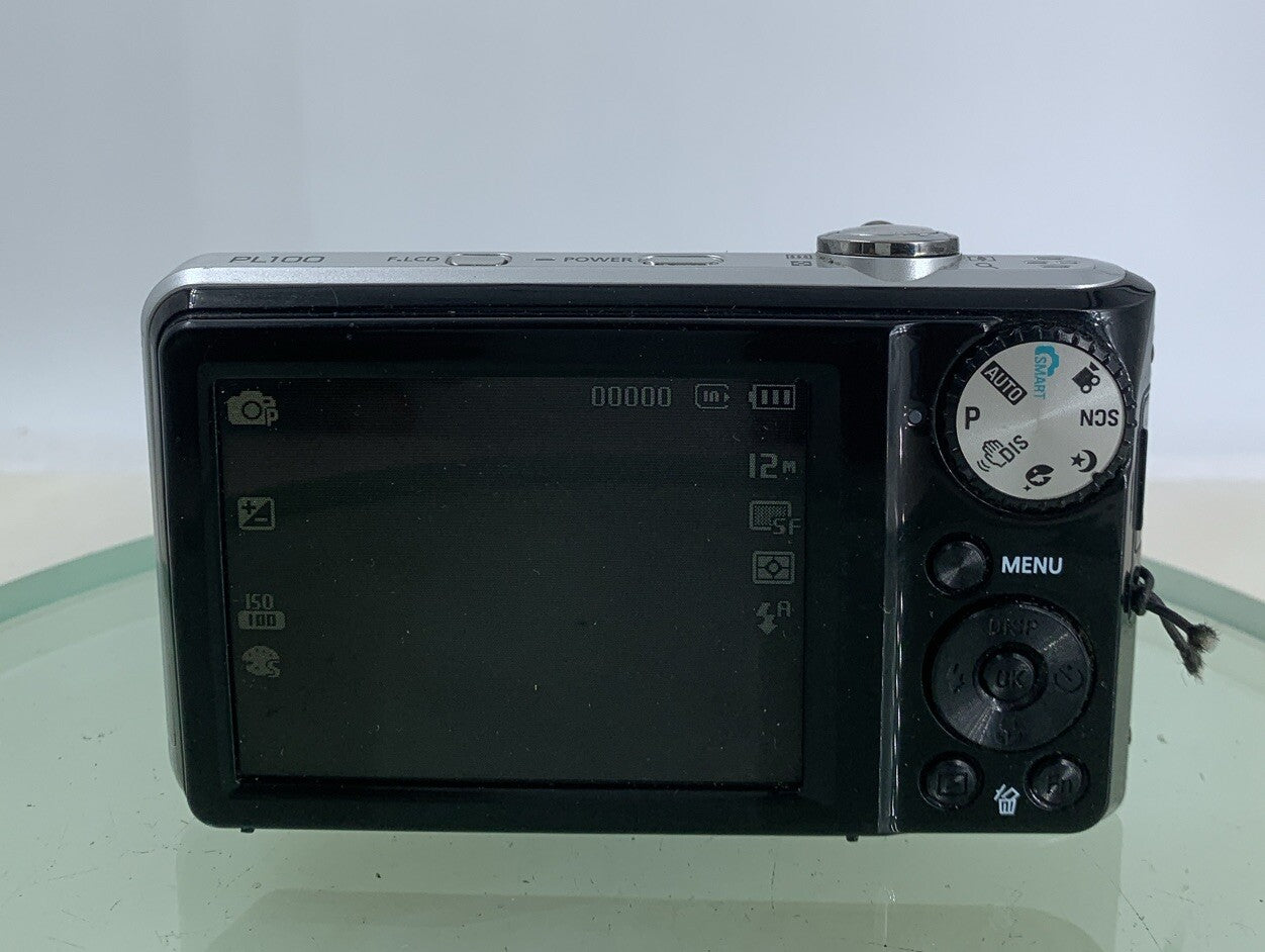 Samsung Digital Camera PL100 12.2MP Selfie Screen Black +WIRE+BAG TESTED - 6135