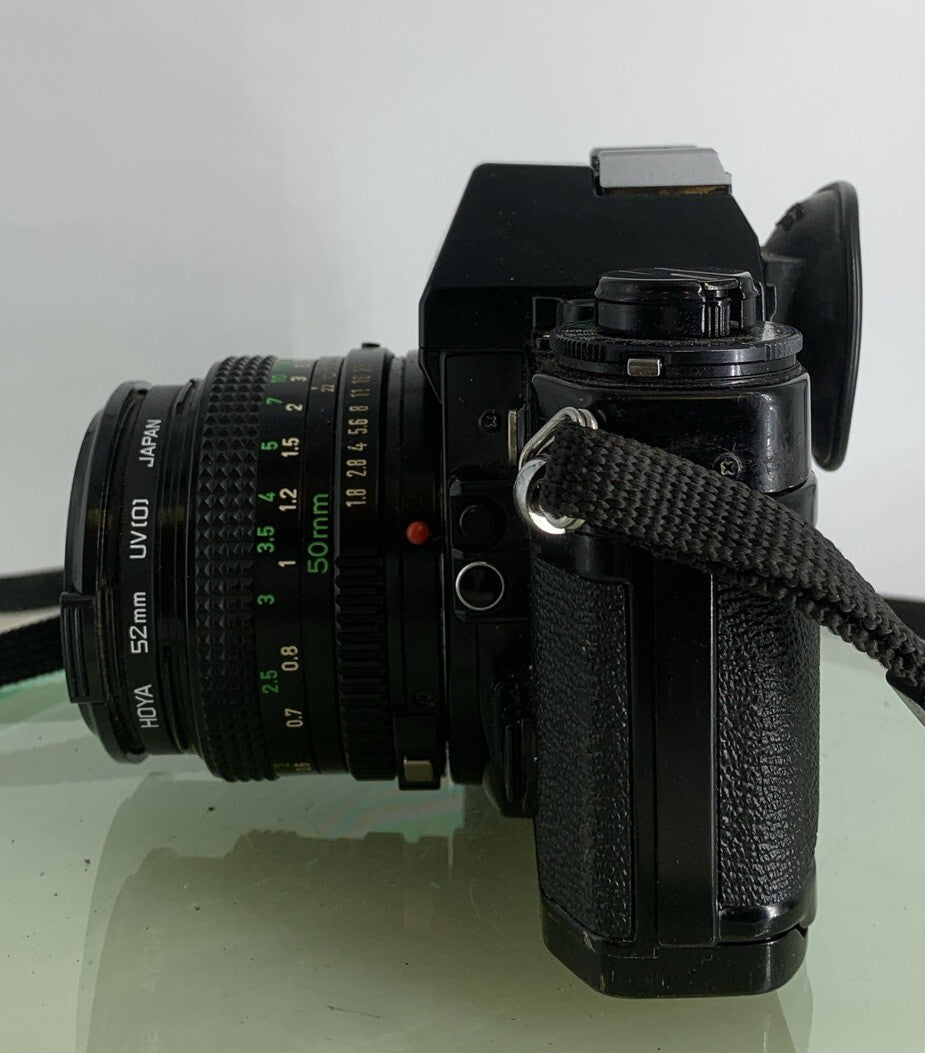 BEAUTIFUL Canon A-1 35mm SLR Camera Body+ FD 50mm f/1.8 FULLY WORKING #2803