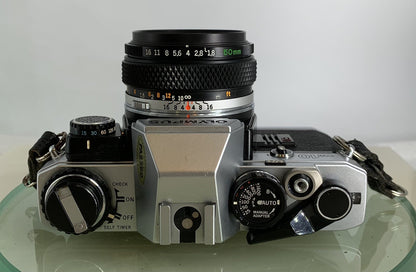 Olympus OM10 35mm Film SLR Manual Camera +Olympus 50/1.8 MC Zuiko Lens TESTED2986