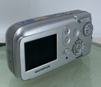 Olympus FE-120 6MP COMPACT DIGITAL CAMERA SILVER WITH COVER + WIRE TESTED - 464