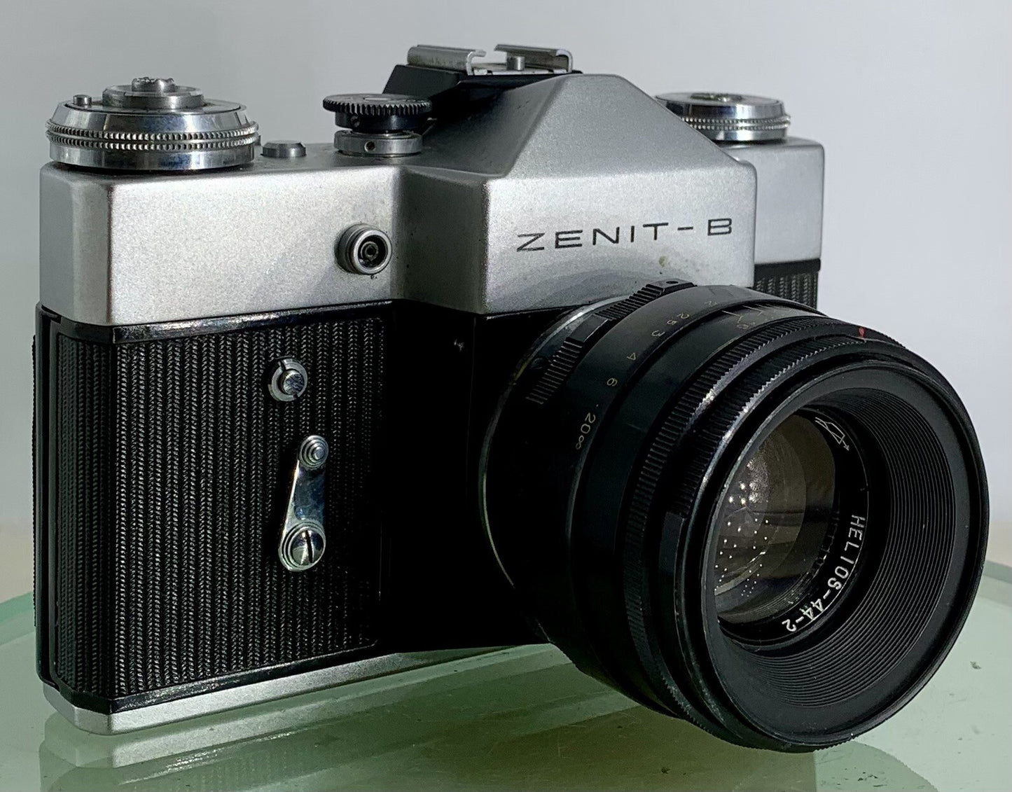 Vintage Zenit - B SLR Camera + HELIOS-44-2  2/58 Lens + SILVER + TESTED - 1730