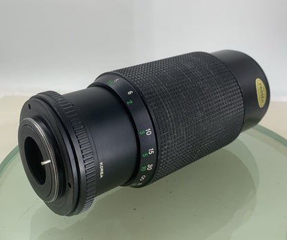 HANIMEX Auto Zoom C-MACRO 80-200 f4.5 Lens Pentax mount BLACK TESTED - 7203