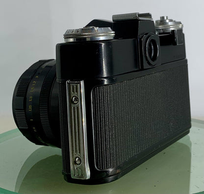 Very Rare ZENIT E POINT AND SHOOT FILM CAMERA+HELIOS-44M LENS+BLACK+TESTED-3375