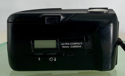 Olympus MJU II 35mm ALL WEATHER FILM CAMERA BLACK WITH COVER TESTED -  #3604