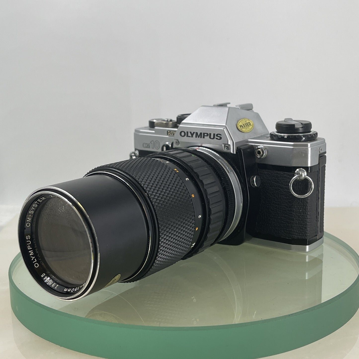 Olympus OM10 35mm SLR Film Camera +Zuiko 75-150mm f4 Silver Nose Lens TESTED#6272