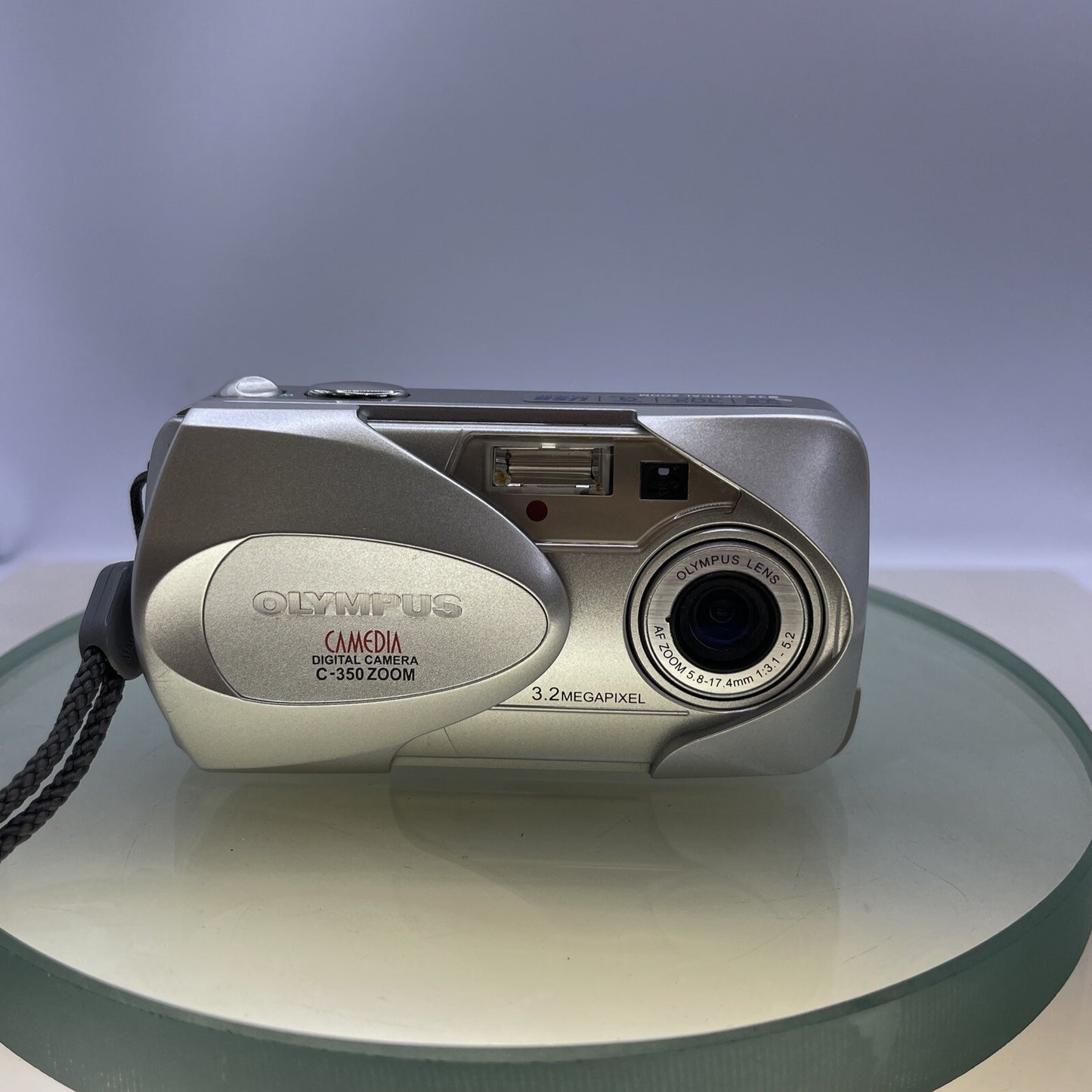 Olympus Camedia C-350 Zoom 3.2MP Compact Digital Camera Silver +64MB XD Card#4423