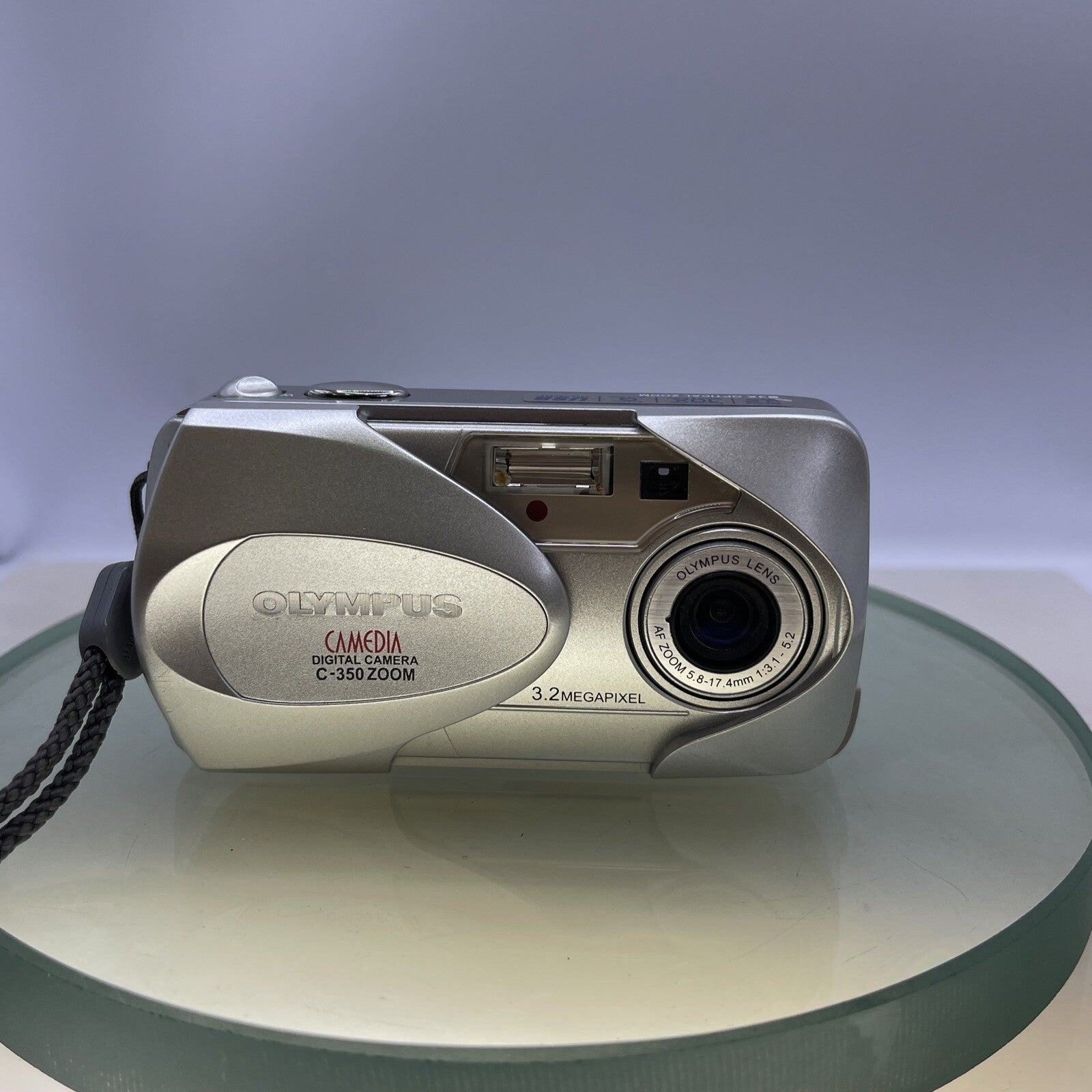 Olympus Camedia C-350 Zoom 3.2MP Compact Digital Camera Silver +64MB XD Card#4423