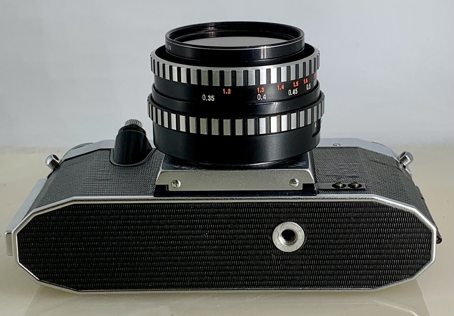 VINTAGE PRAKTICA NOVA SLR CAMERA + CASE + TESSAR 2.8 / 50 LENS + BOX - 5148