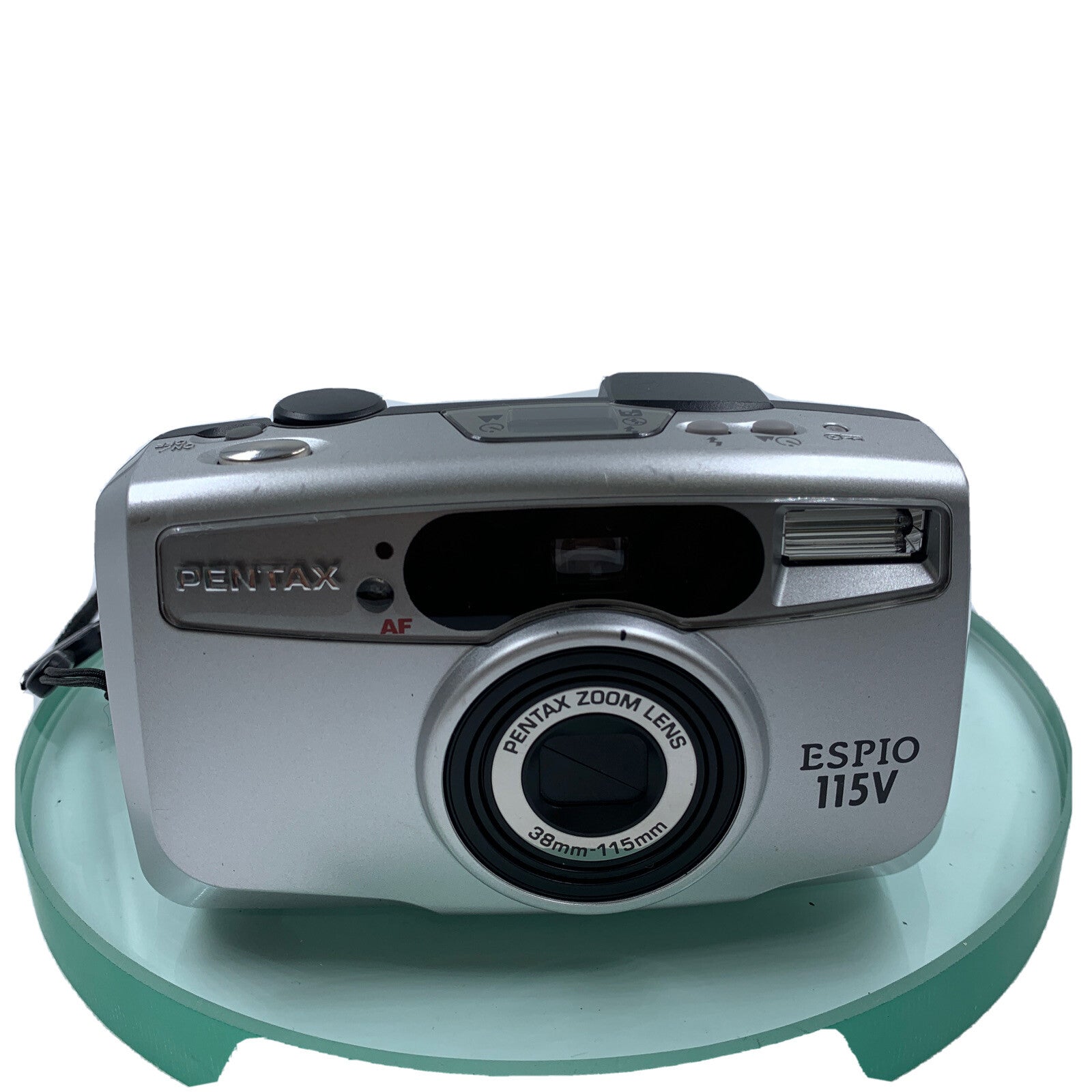 PENTAX ESPIO 115V 38-115 LENS 35mm COMPACT FILM CAMERA + CASE TESTED  #9011