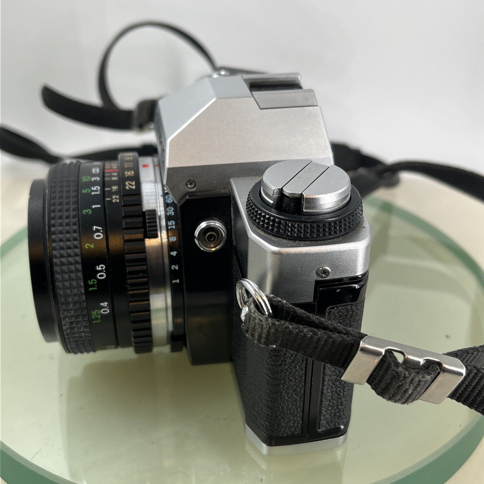 olympus Om20 35mm slr film camera With Miranda 28mm 1:2.8  Lens TESTED .#9113
