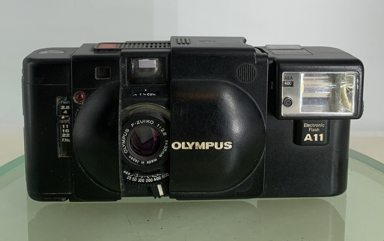 TESTED RARE Olympus XA 35mm Compact Rangefinder Film Camera A11 ELECTRIC FLASH1