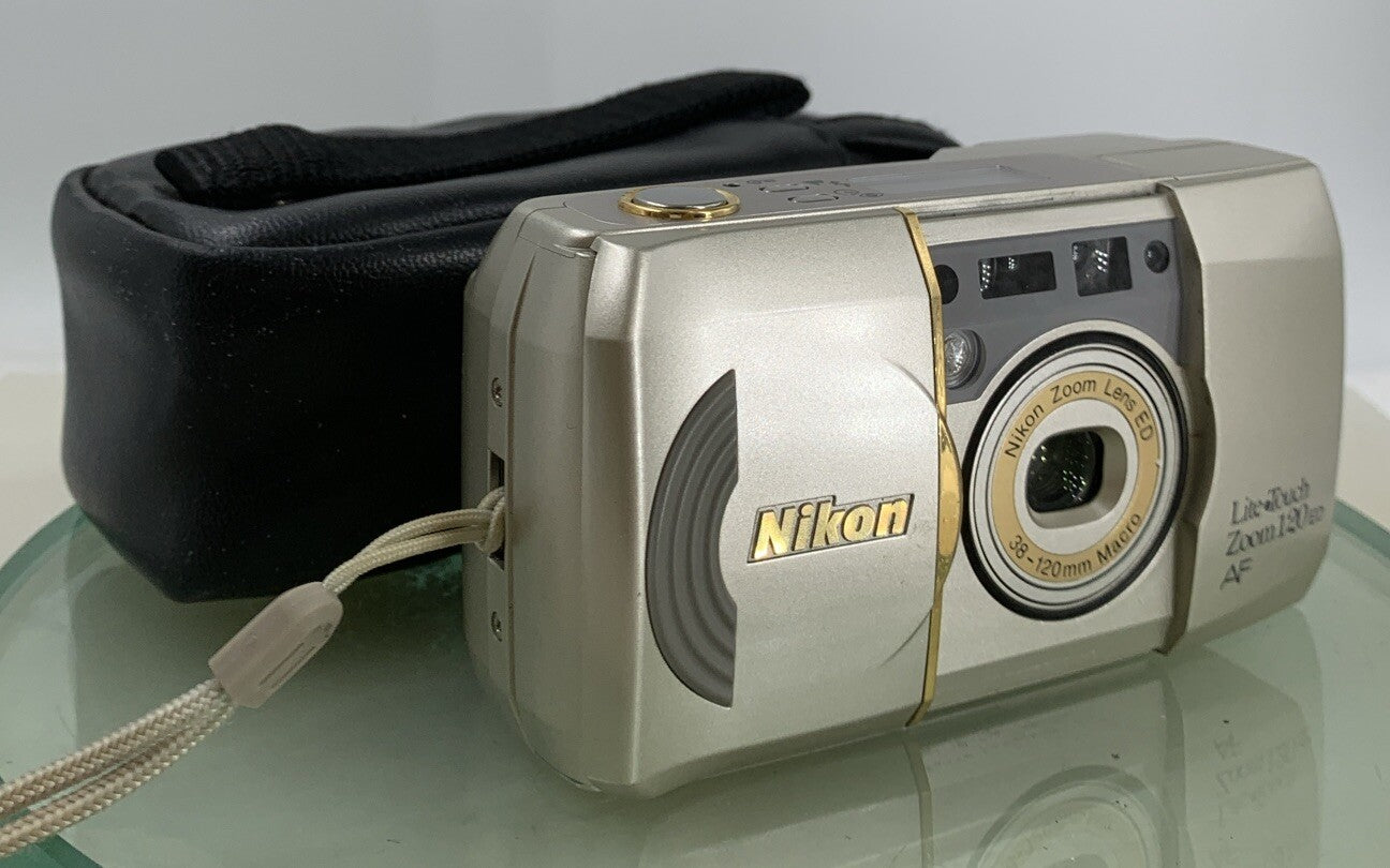 Nikon Lite Touch Zoom 120ED 35mm Film Point And Shoot Camera SILVER TESTED - 9410
