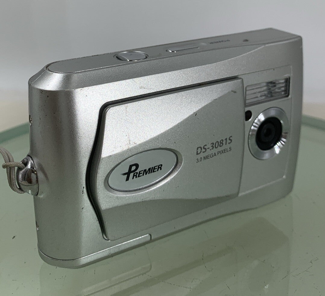Premier DS-3081S 3.0MP DIGITAL CAMERA SILVER NO CARD NO CHARGER TESTED - 2400
