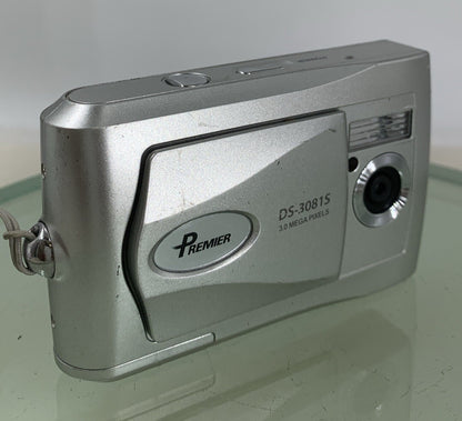Premier DS-3081S 3.0MP DIGITAL CAMERA SILVER NO CARD NO CHARGER TESTED - 2400