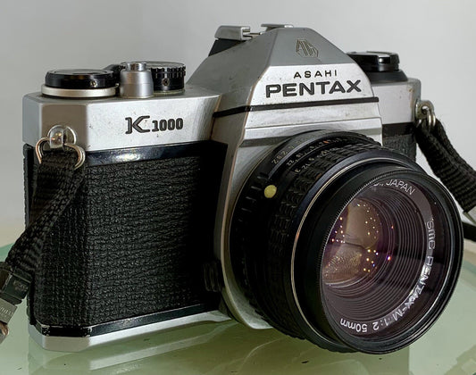 Pentax K1000 35mm SLR Film Camera+SMC Pentax-M 50mm F2 Lens TESTED METER WORK2100