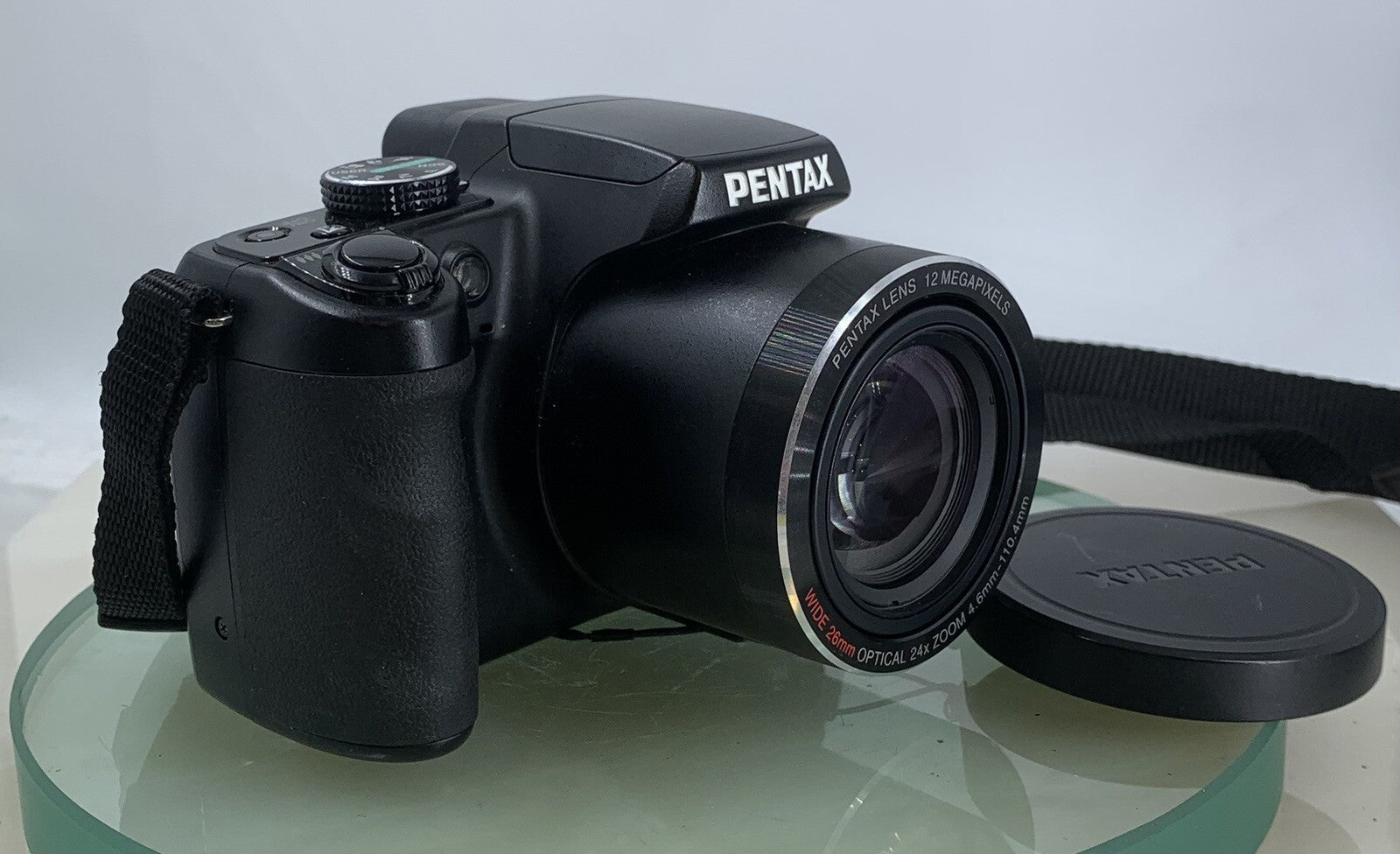 Pentax X70 SR DIGITAL CAMERA BLACK 24X OPTICAL ZOOM + CHARGER TESTED - 8232