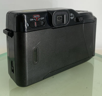 Canon Sure Shot Multi Tele 35mm Film Camera Black NO BATTERY - TESTED - 5674