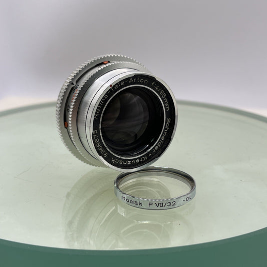 Schneider-Kreuznach Retina-Tele-Arton f/4 85mm Vintage Lens Clean + Filter #2300