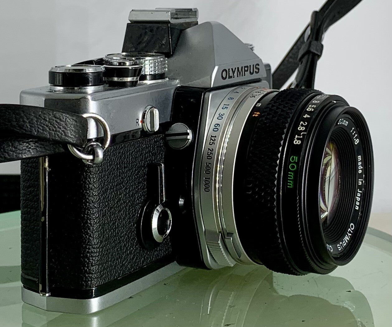 Olympus OM-1N MD 35mm Film SLR Manual Camera 50mm f/1.8 Zuiko Lens Fully Working2