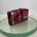 Rare Red Olympus XA 2 COMPACT FILM CAMERA w/ D. Zuiko 35mm F/3.5 Lens TESTED 9200
