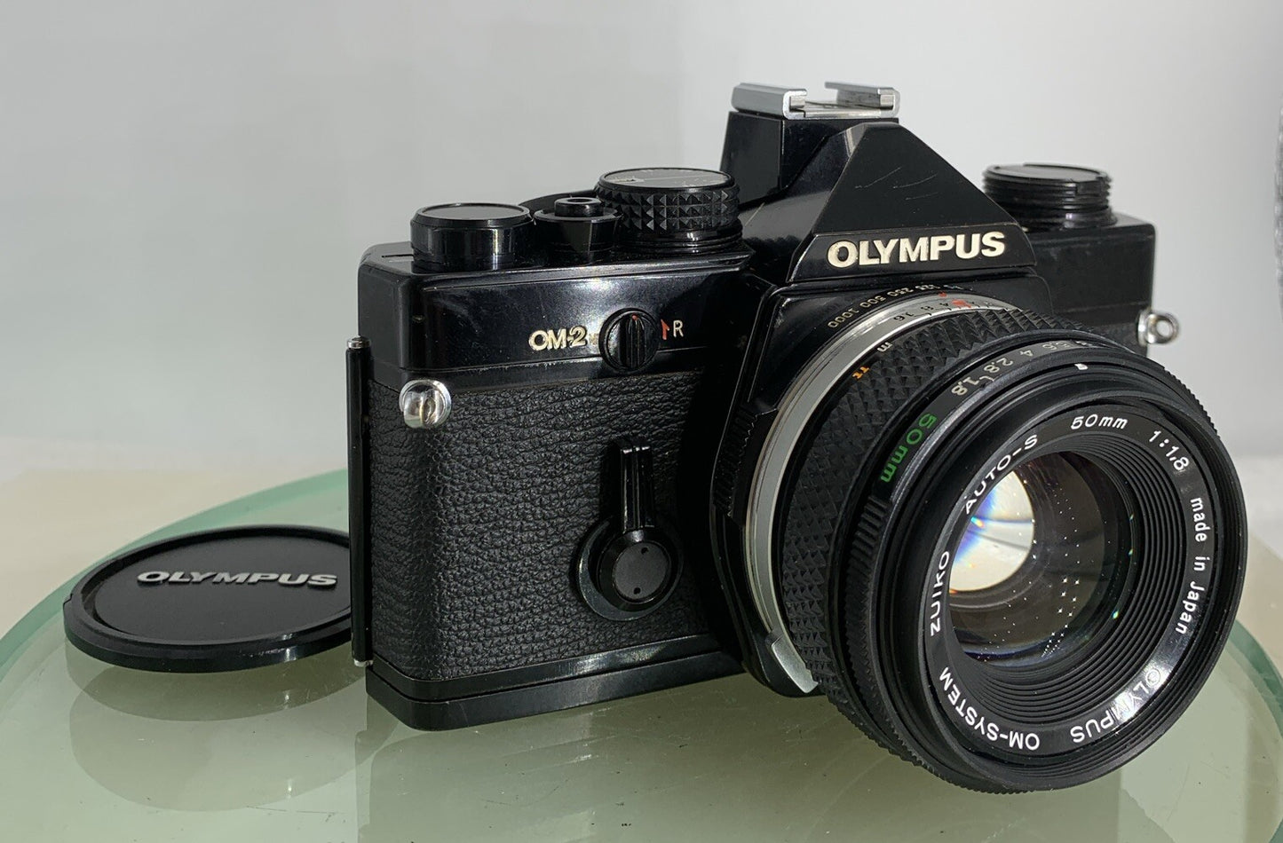 Olympus OM-2n Black - 35mm SLR Film Camera + 50mm f/1.8 Lens-Tested & Working1490