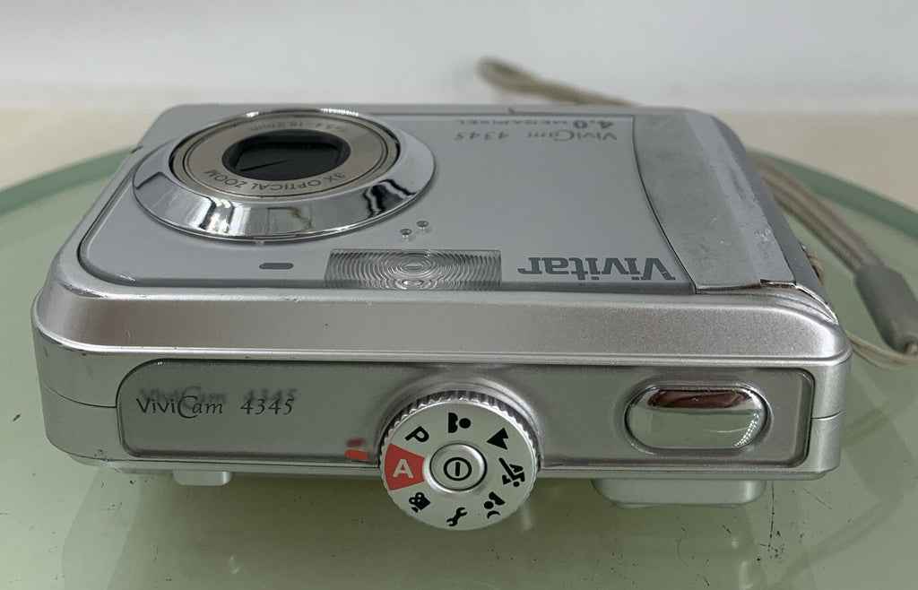 Vivitar Vivicam 4345 4.0MP Compact Digital Camera SILVER NO CARD TESTED - 7607