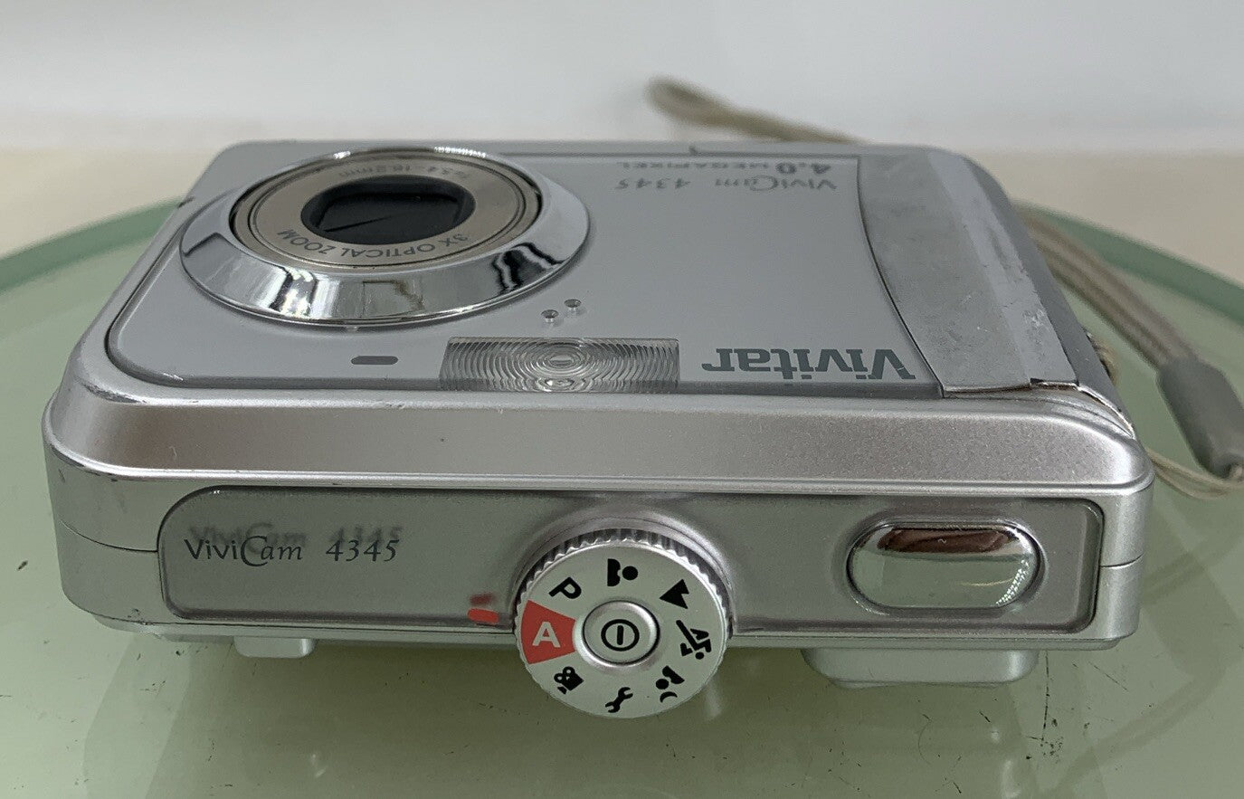 Vivitar Vivicam 4345 4.0MP Compact Digital Camera SILVER NO CARD TESTED - 7607