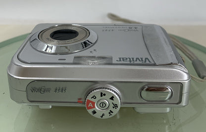 Vivitar Vivicam 4345 4.0MP Compact Digital Camera SILVER NO CARD TESTED - 7607