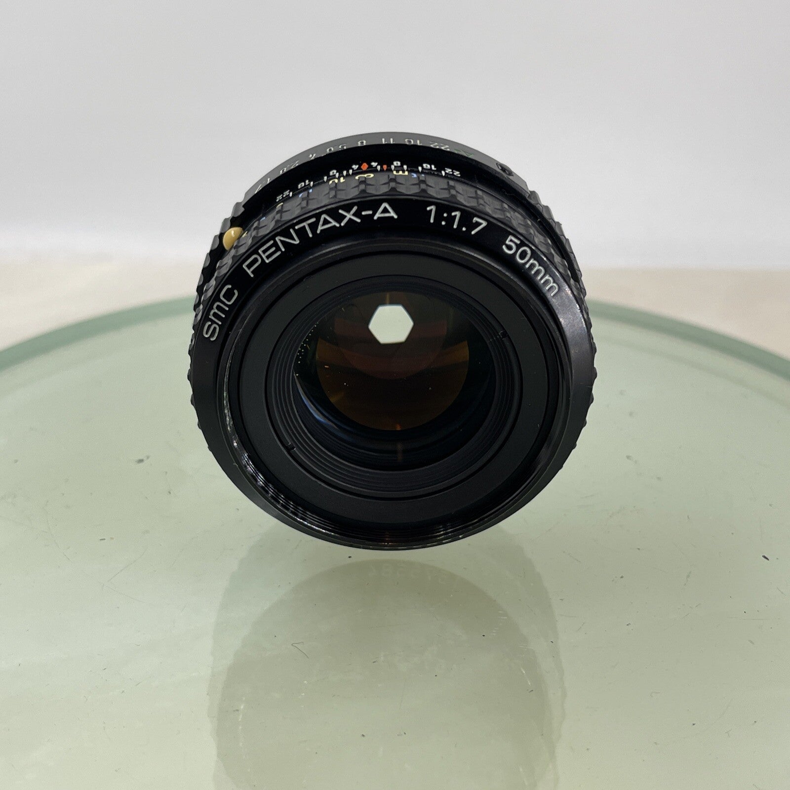 Pentax MV SLR FILM CAMERA + SMC Pentax-A 50mm F/1.7 Lens+CASE  WORKING TESTED60814