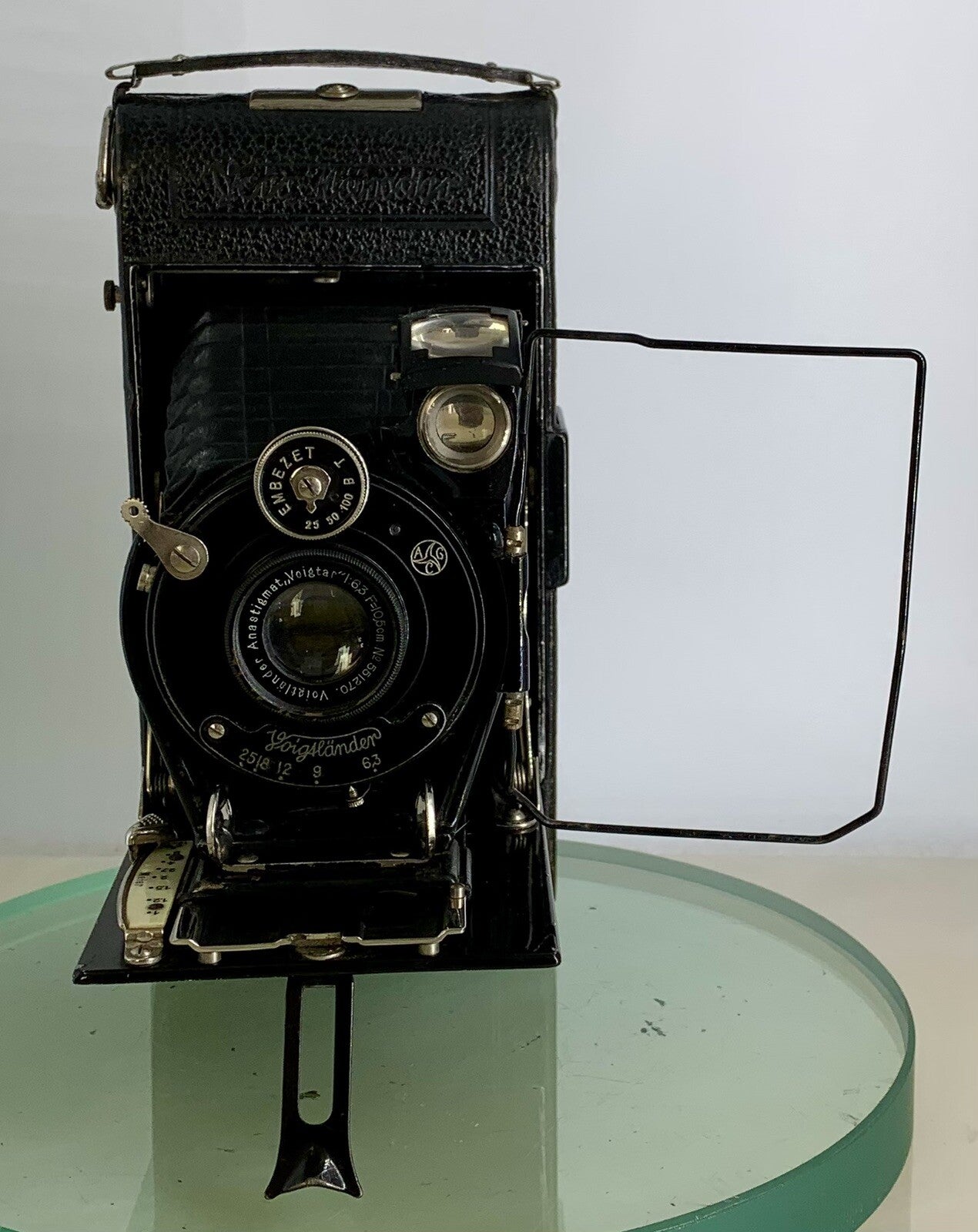 Vintage Voigtlander 1929 Folding 6x9 Roll Film Camera Voigtar 1:6.3 f=10.5cm-3411