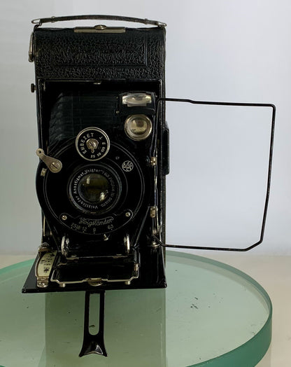 Vintage Voigtlander 1929 Folding 6x9 Roll Film Camera Voigtar 1:6.3 f=10.5cm-3411