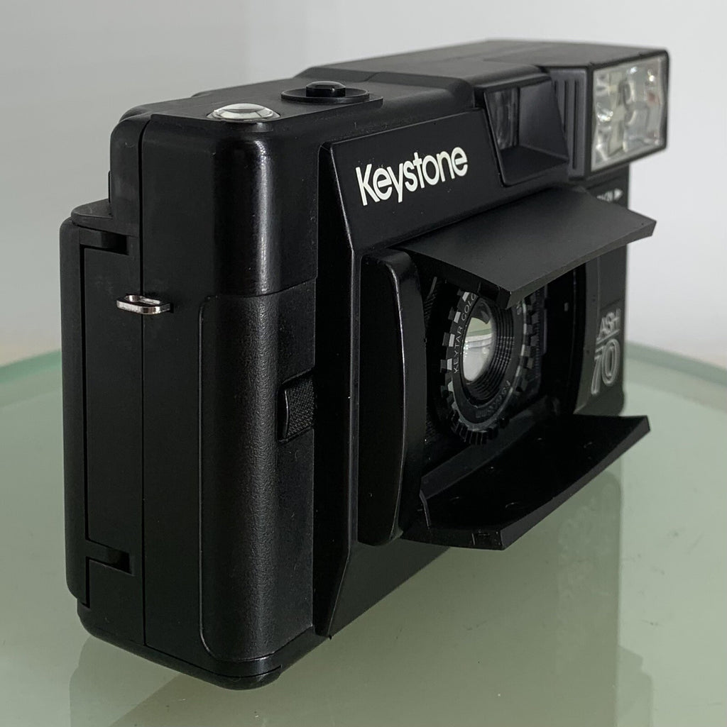 Vintage Keystone Everflash 3570 38mm Camera + Black + Case + Tested - 7922