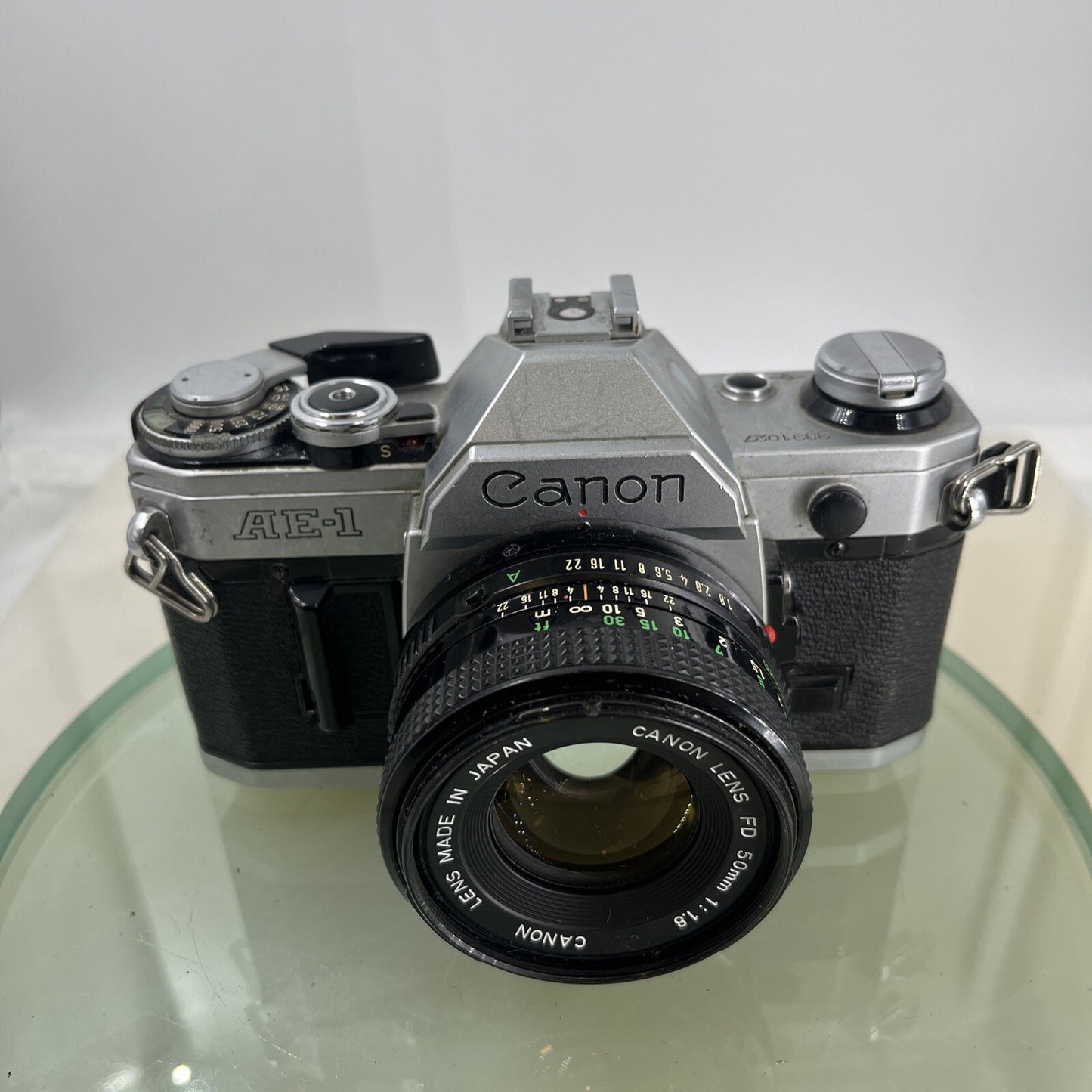 Canon AE-1  35mm SLR Film Manual Camera + Canon 50mm F/1.8 FD Lens Like A-1 #74811
