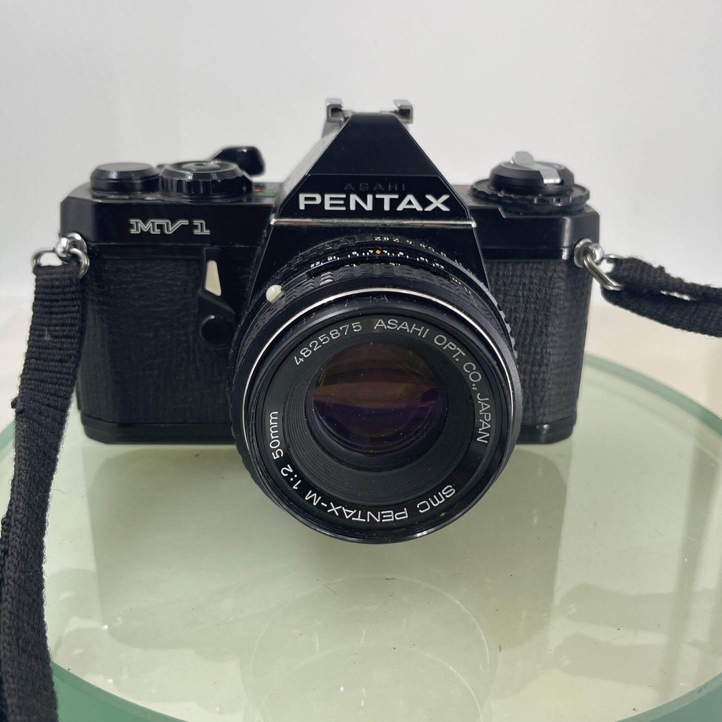 Pentax MV 1 35mm SLR Camera, with 50mm f/2 Prime Lens, Strap TESTED  #6061