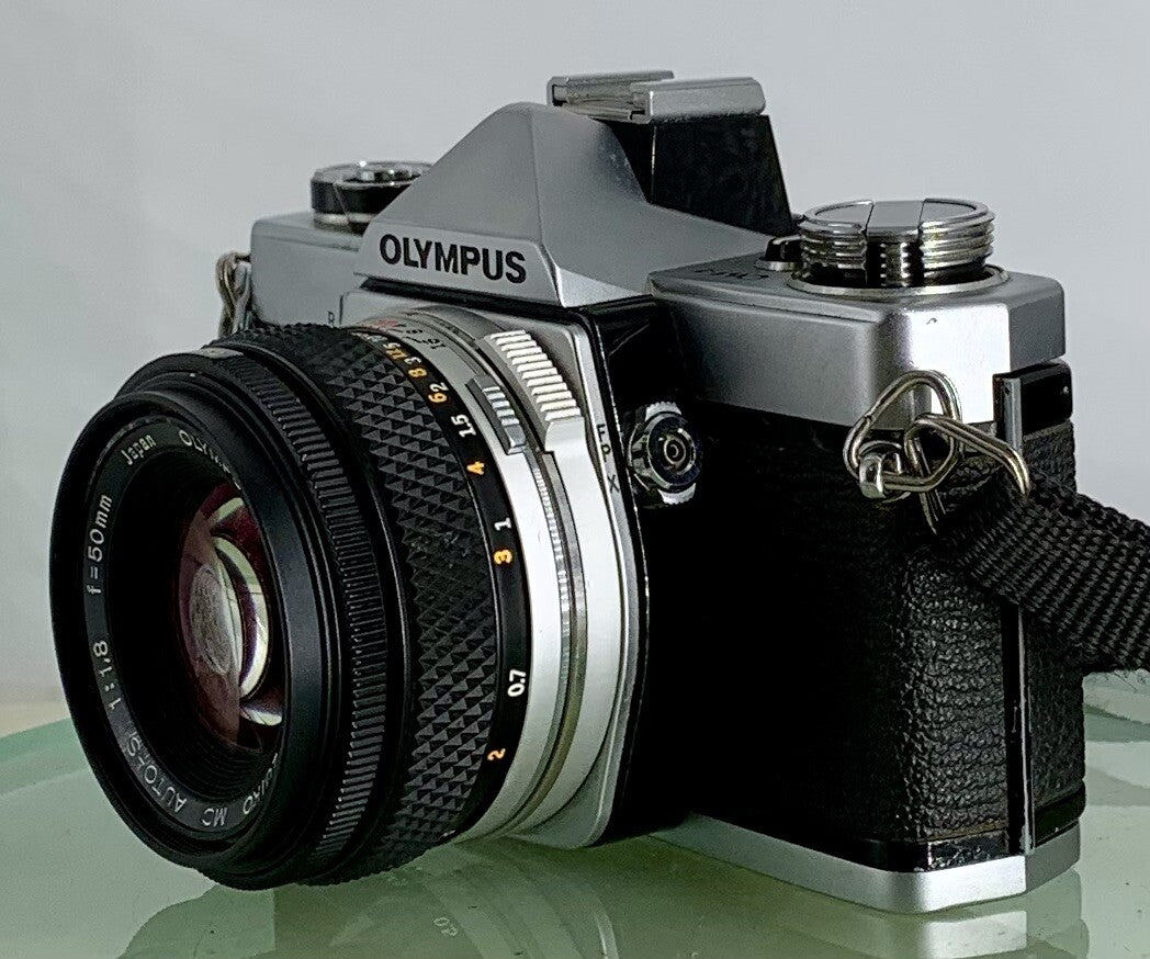 Olympus OM-1 MD 35mm SLR Film Camera &  Olympus ZUIKO  50mm f1.8 Lens- TESTED3076