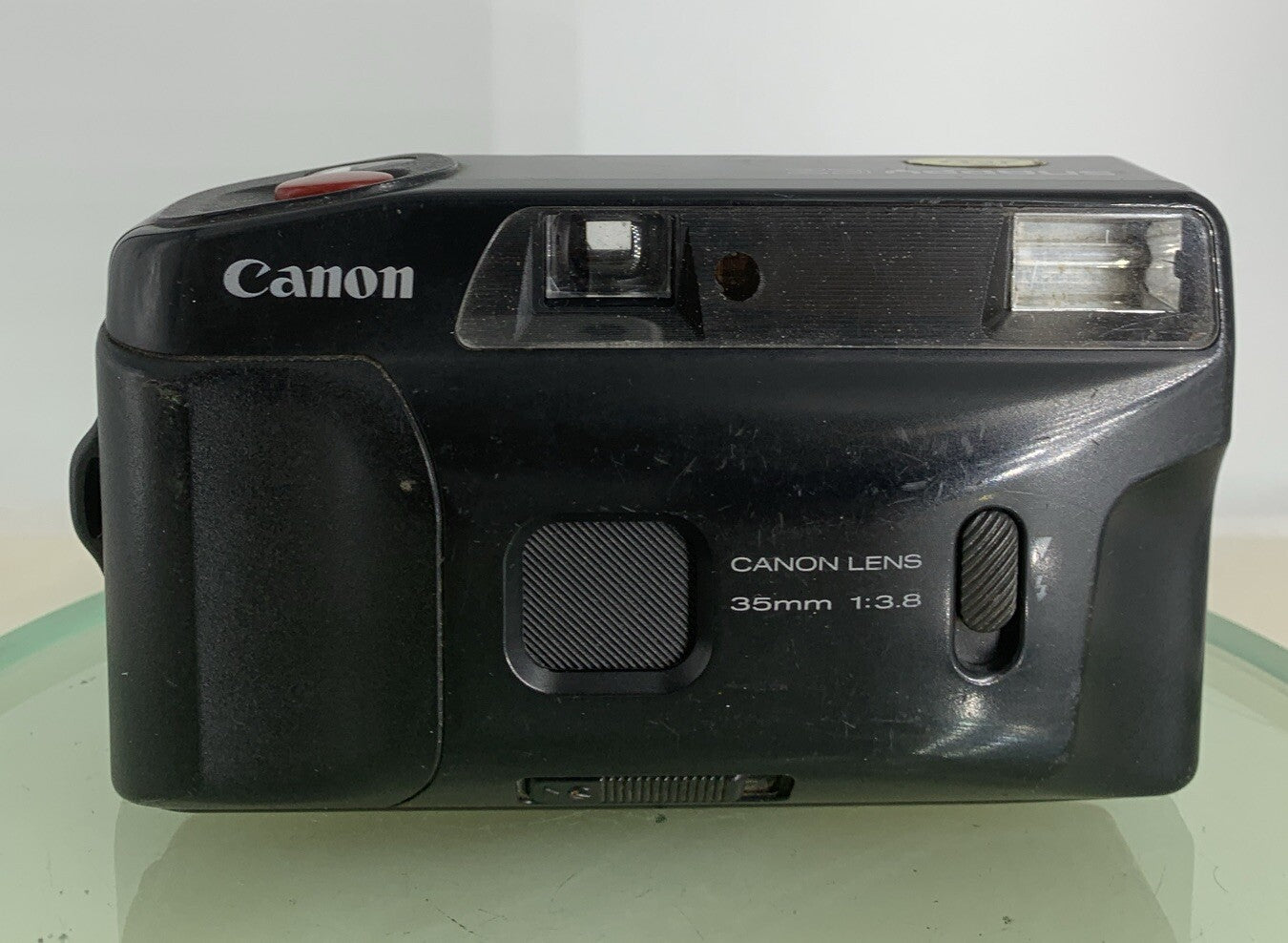 Canon Snappy EZ 35mm Film Point and Shoot Camera BLACK NO BATTERY - TESTED - 6221
