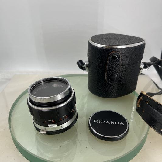 AUTO MIRANDA 1:1.9 f=5cm.50mm lens For miranda camera in great condition ++ #4640