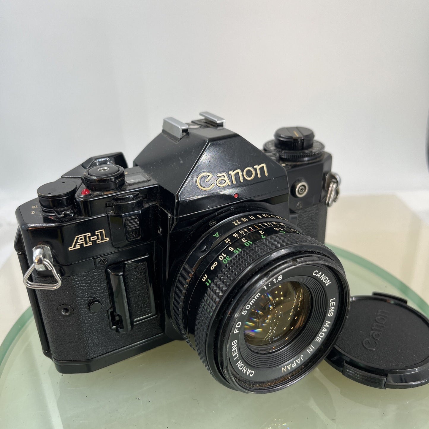 BEAUTIFUL Canon A-1 35mm SLR Camera Body+ FD 50mm f/1.8 FULLY WORKING #7440