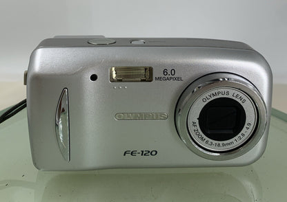 Olympus FE-120 6.0 MP Compact Digital Camera SILVER NO CARD TESTED - 471