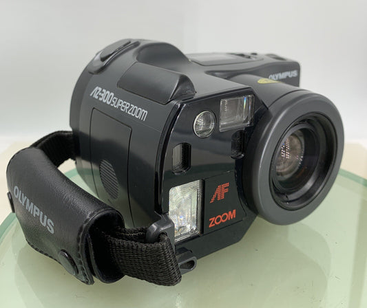 Olympus AZ-300 Superzoom 35mm Film Camera - GREY GOD CONDITION - TESTED - 9910
