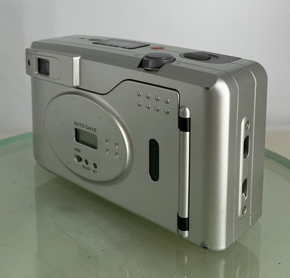 Konica Z UP 90e COMPACT VINTAGE POINT AND SHOOT FILM CAMERA SILVER TESTED - 6616