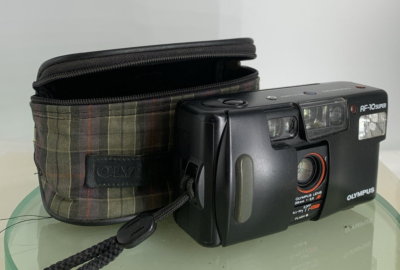 Olympus AF-10 Super COMPACT POINT AND SHOOT FILM CAMERA + COVER - TESTED - 1670