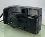 FUJI DL-900 Zoom 38mm-85mm Multi Auto Focus FILM Camera BLACK TESTED - 5682