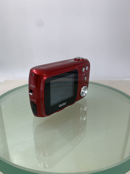 Vivitar ViviCam 9112 Digital Compact Camera 9.1 MP RED + COVER TESTED - 925